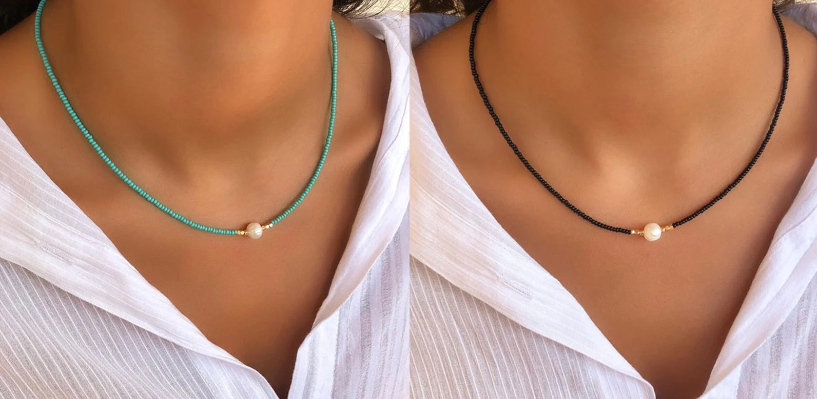GR | Necklace with Natural Pearls