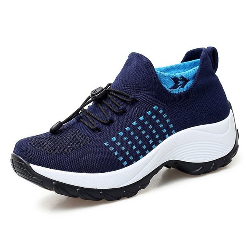 GR | Breathable Slip-on Sneakers with Adjustable Laces for Women