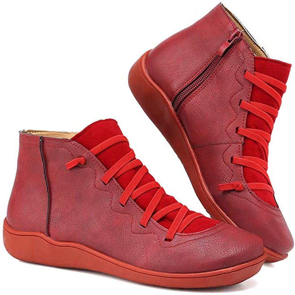 GR - Women's casual lace-up ankle boots