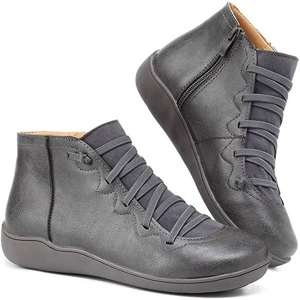 GR | Women's ankle boots – comfortable lace-up closure