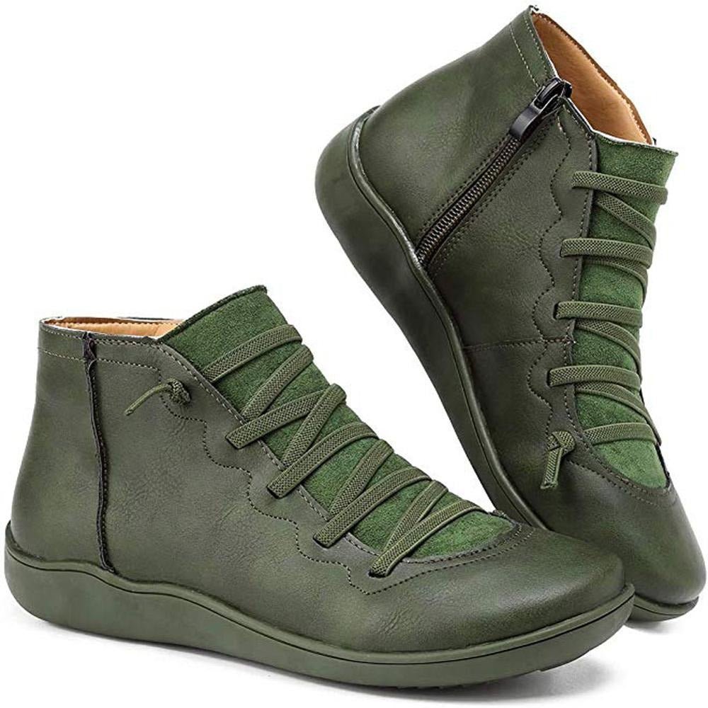 GR - Women's casual lace-up ankle boots