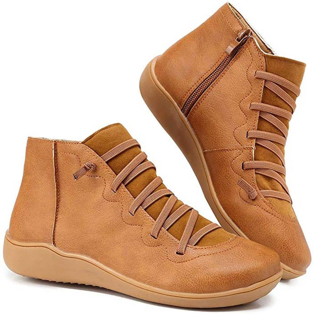 GR - Women's casual lace-up ankle boots