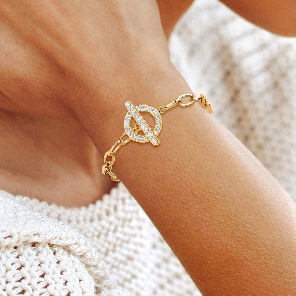 GR | Made of stainless steel and decorated with Swarovski crystals - Free shipping