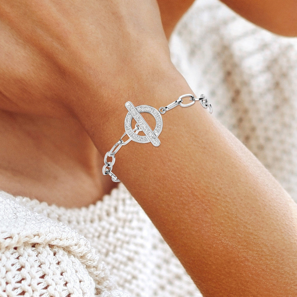 GR | Made of stainless steel and decorated with Swarovski crystals - Free shipping