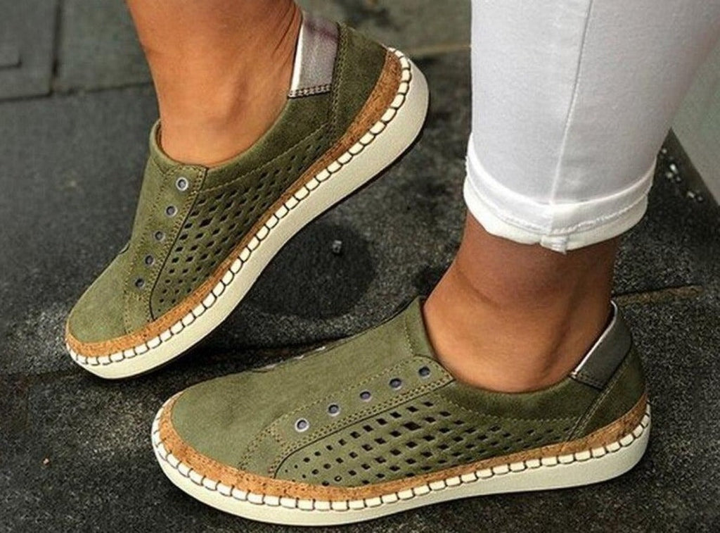 GR | Breathable Vulcanized Perforated Lightweight Sneakers