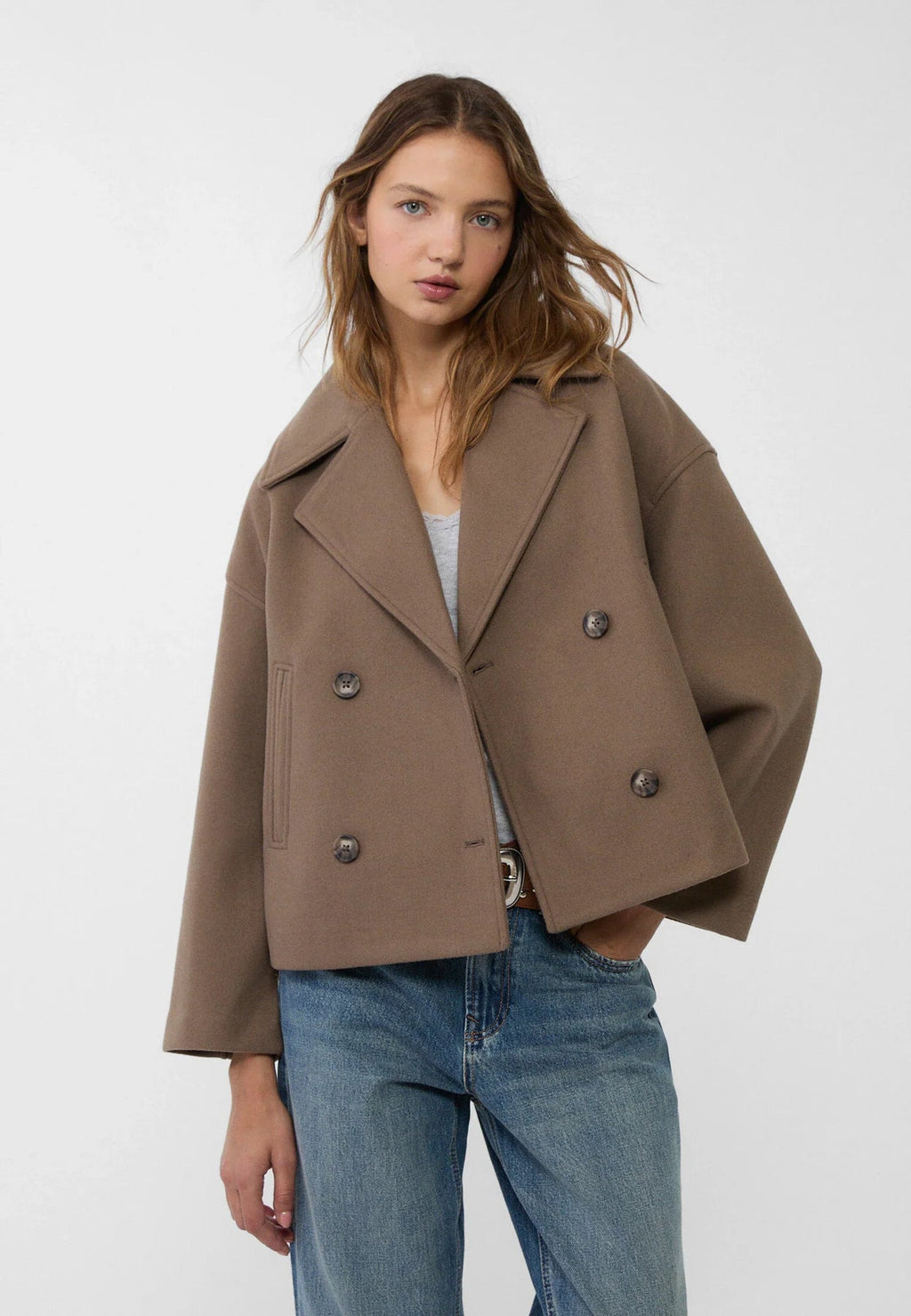 GR | Short suede jacket