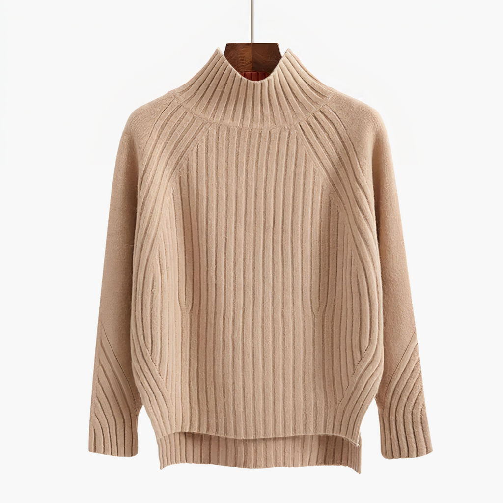 GR | R halsausschnitt Gemütlicher Strickpullover für Frauen