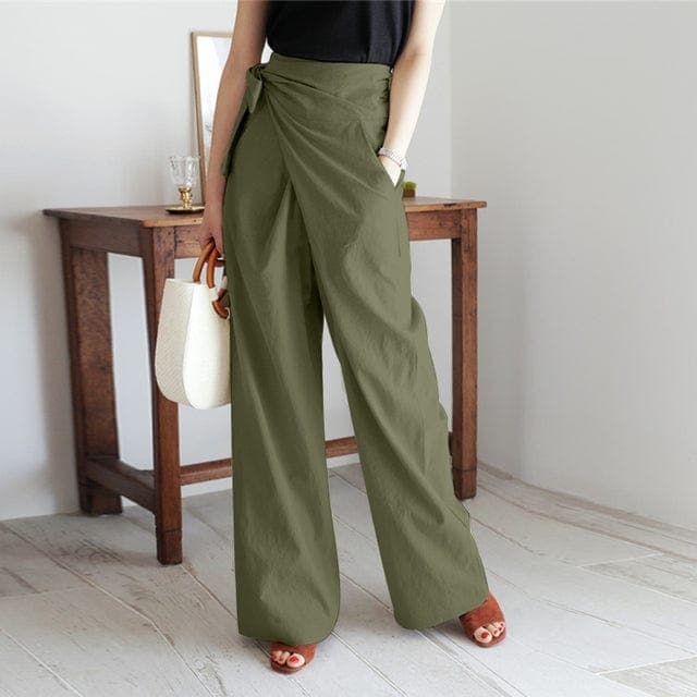 GR - Elegante Wickelhose mit hoher Taille