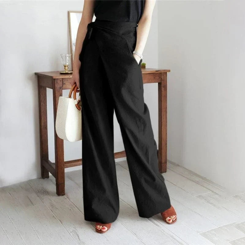 GR - Elegante Wickelhose mit hoher Taille