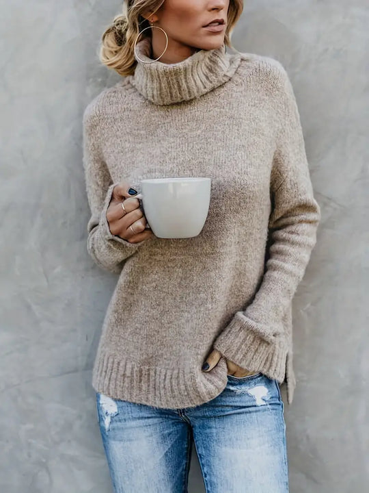 GR | Comfortable long-sleeved turtleneck sweater