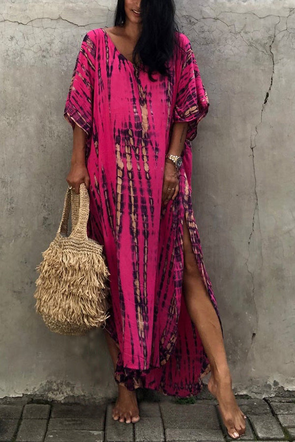 GR Freely – Lockeres Überwurfkleid im Batik-Boho-Stil