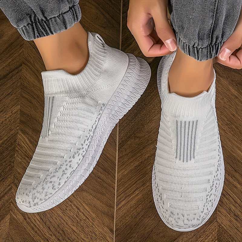 GR | Breathable slip-on sneakers with knit upper