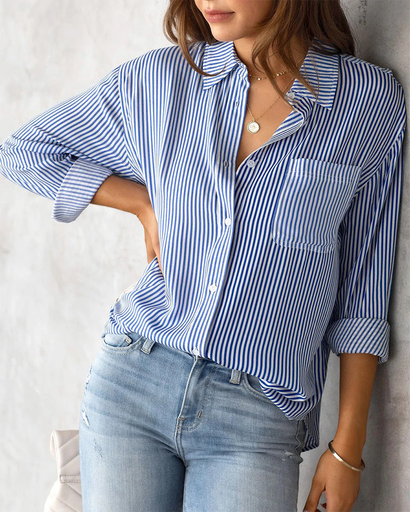 GR | Shirt with striped pattern