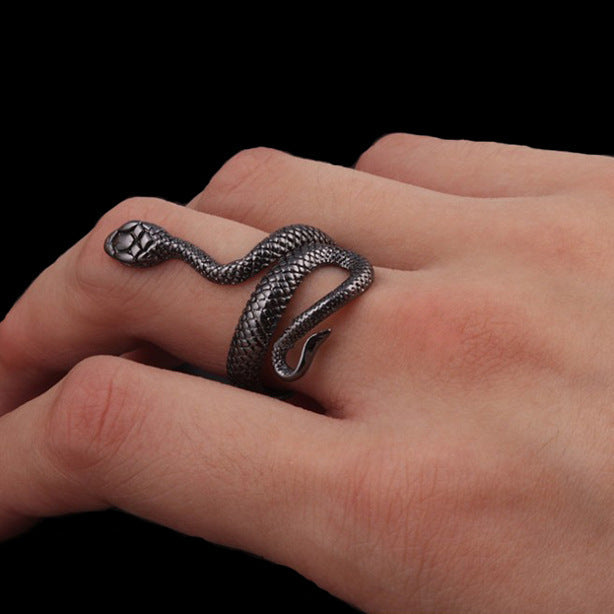 GR | Adjustable snake ring made of cubic zirconia