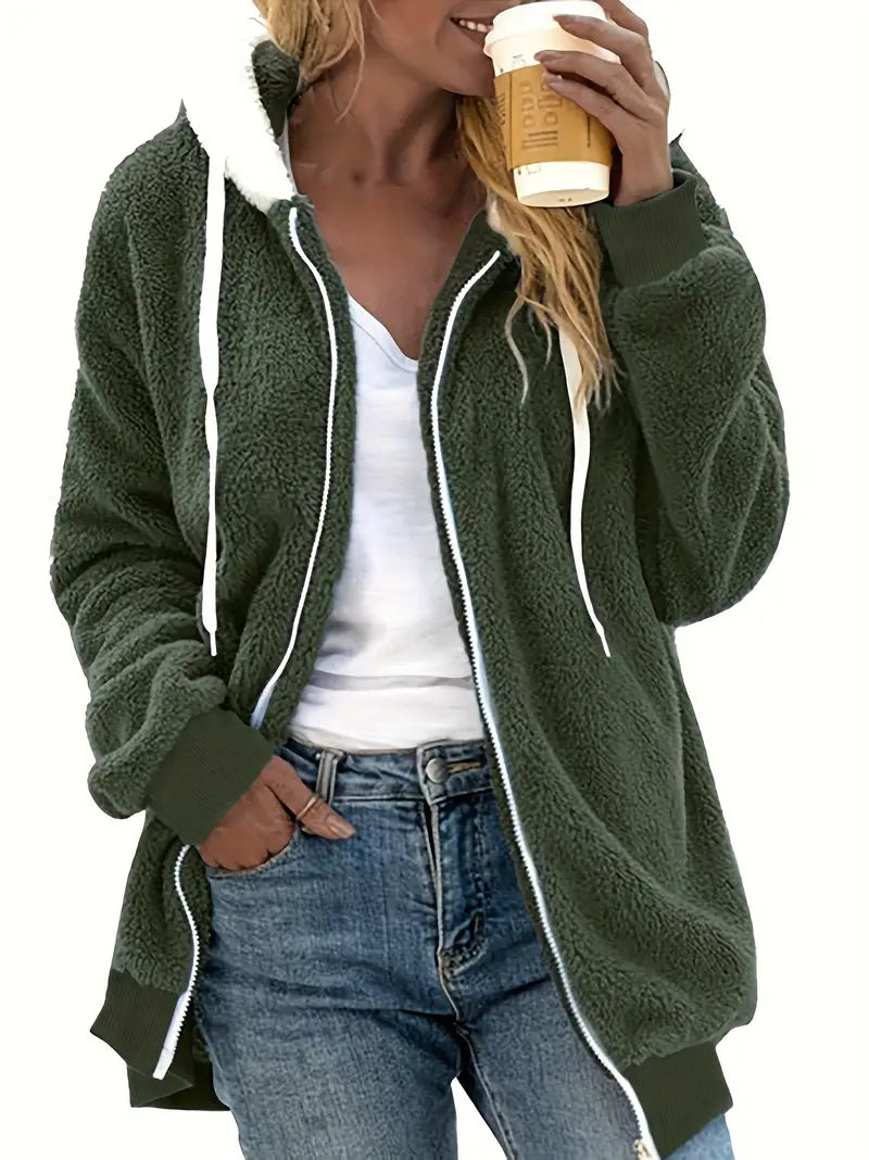 GR | Oversized Teddy Jacket for Women | Warm and Stylish Winter Jacket
