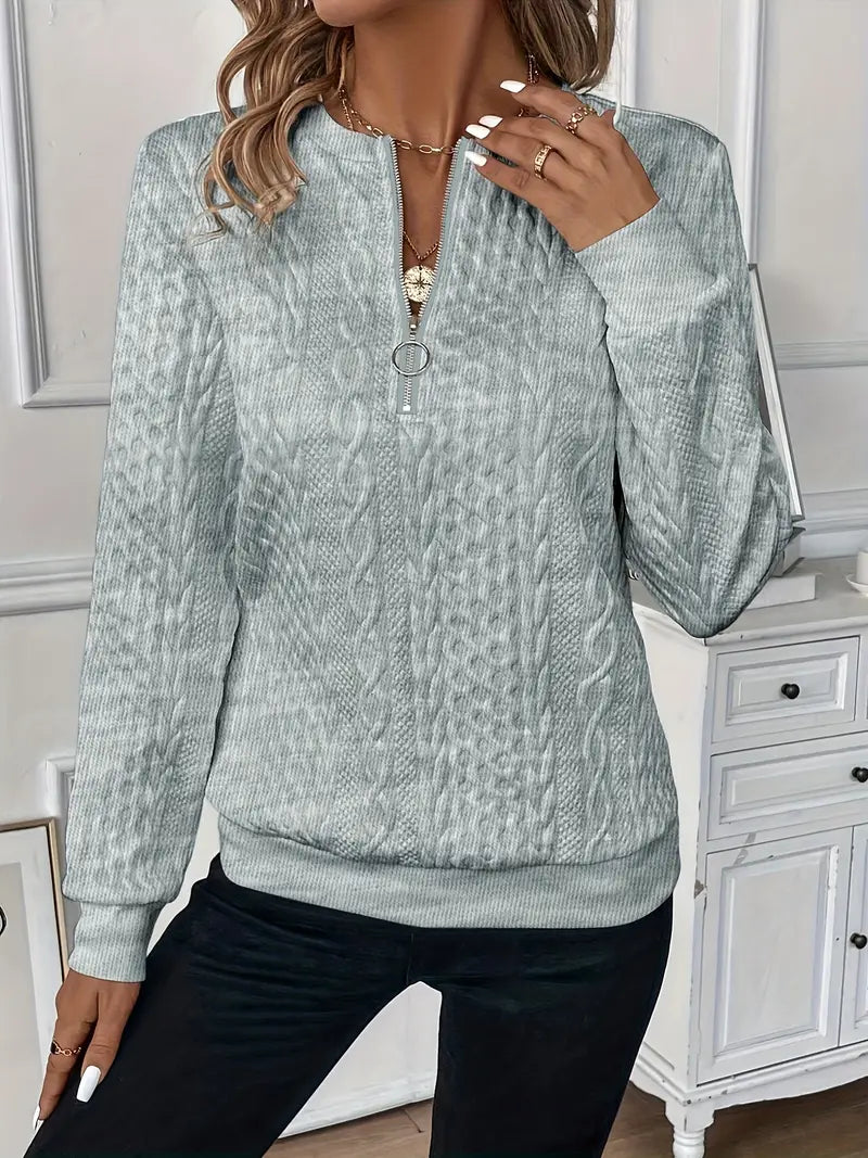 GR | Elegant zip-up sweater