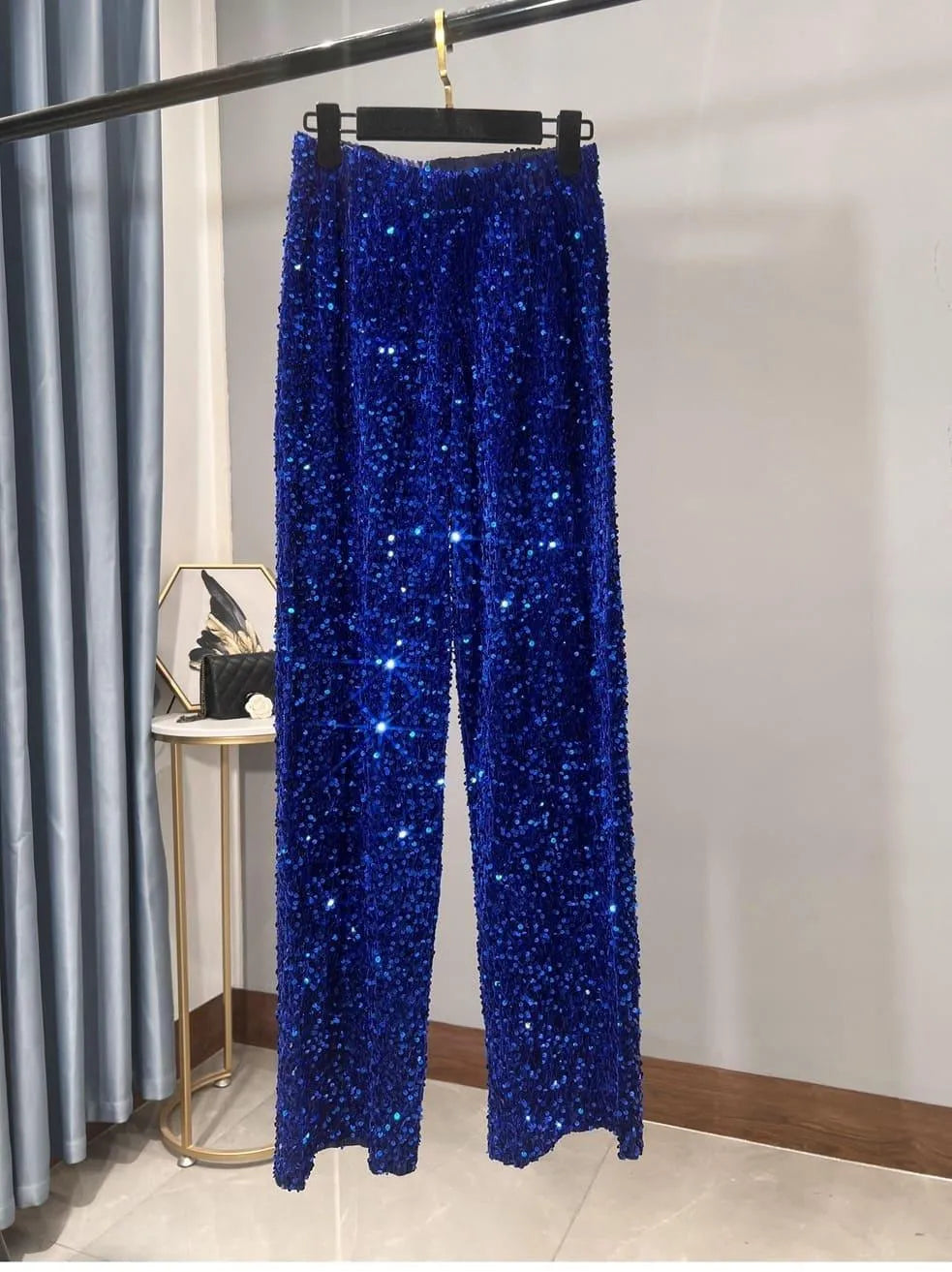 GR | Wide-leg sun pants with sequins