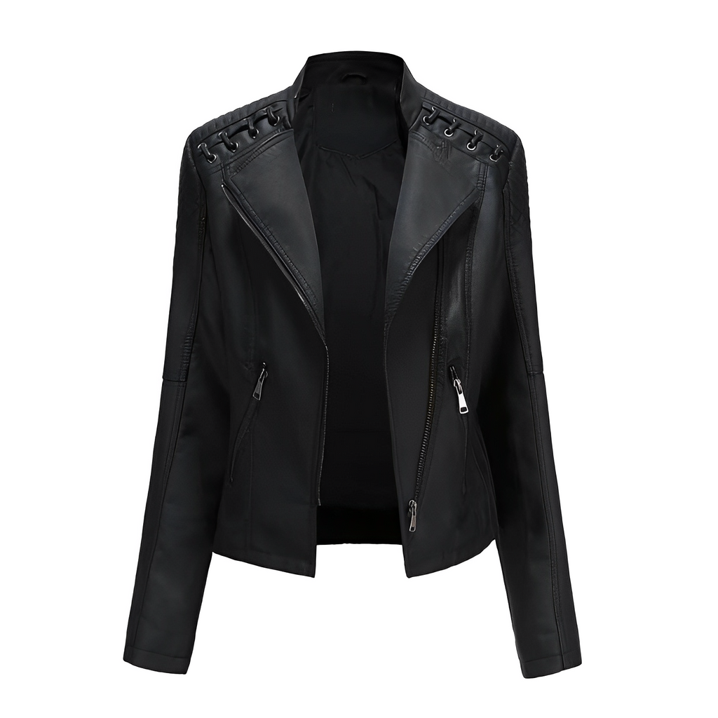 GR Allrounder: The ElegantAura leather jacket