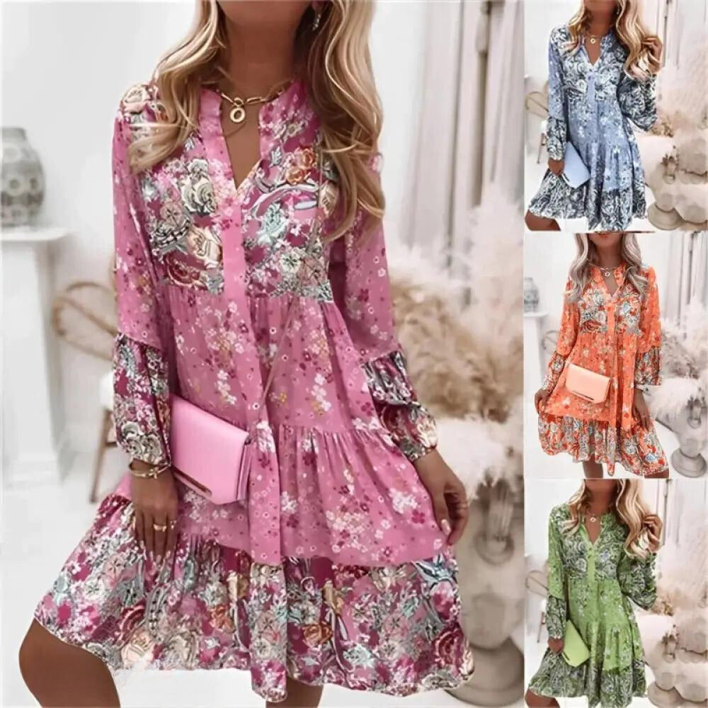 GR - Floral Elegance Flower Dress