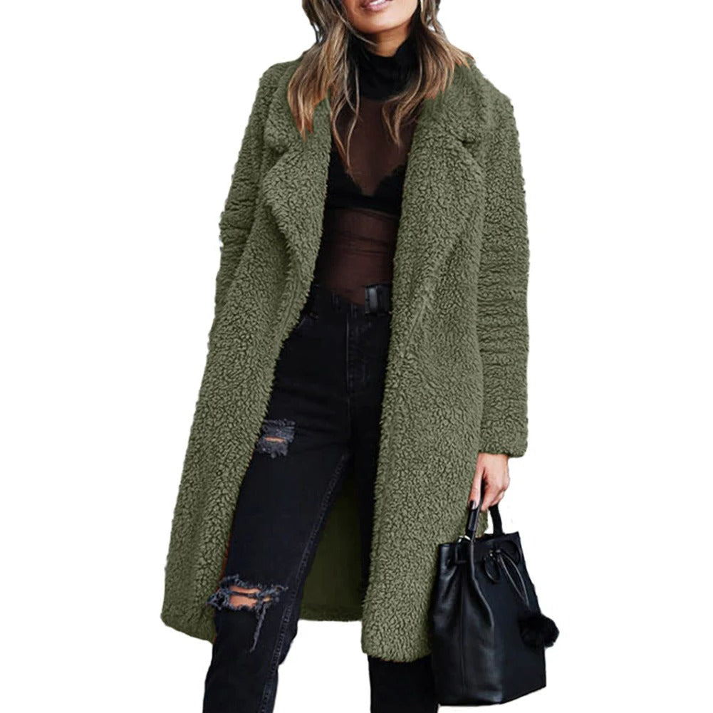 GR | Elegant plush winter jacket for women