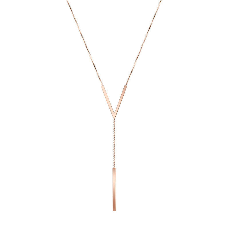 GR | V-shaped gold necklace