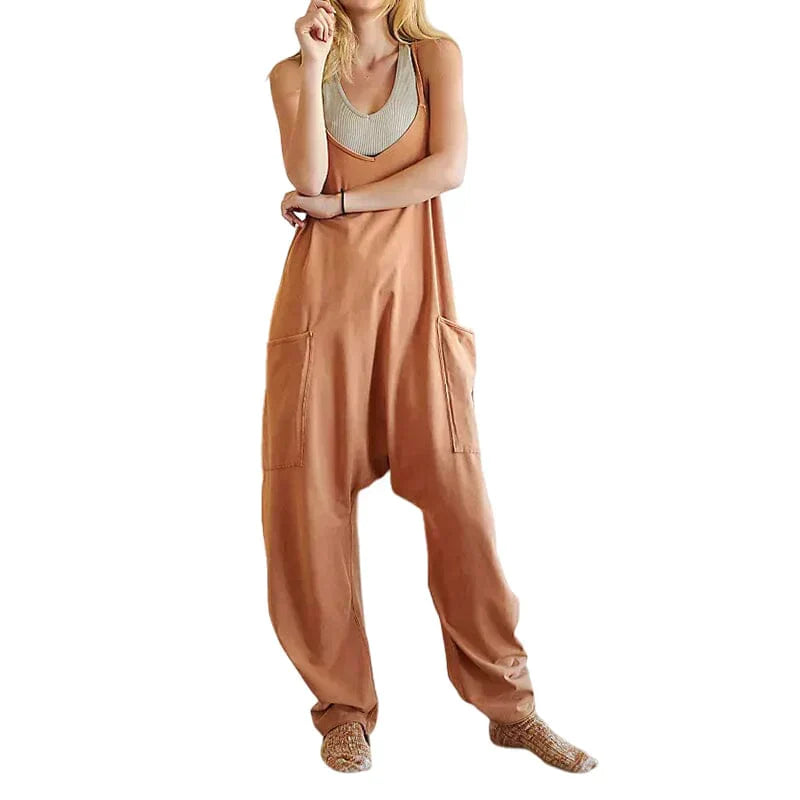 GR | Loose Wide Leg Sleeveless Jumpsuit for Women