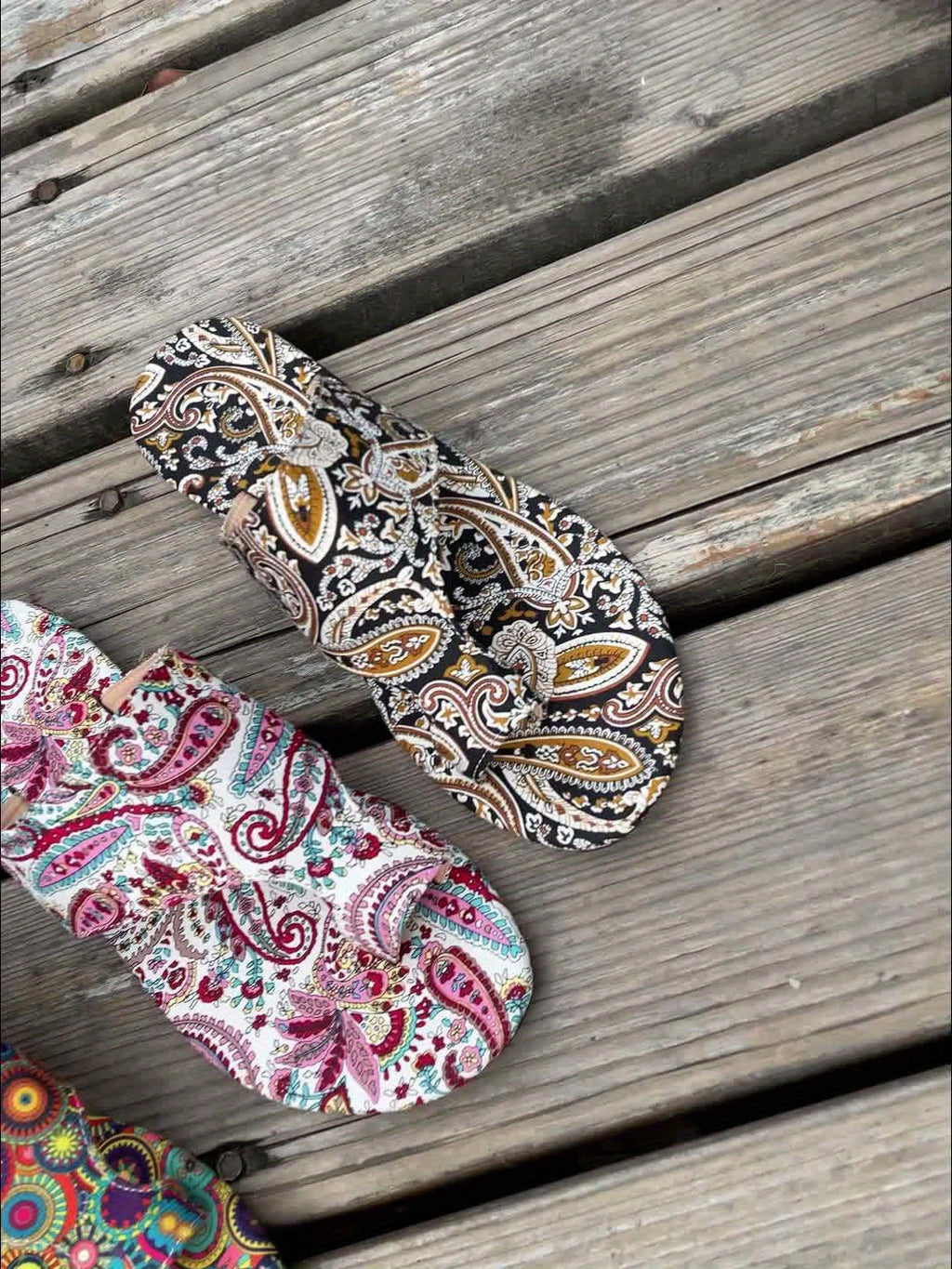 GR | Floral Flip Flops for Women