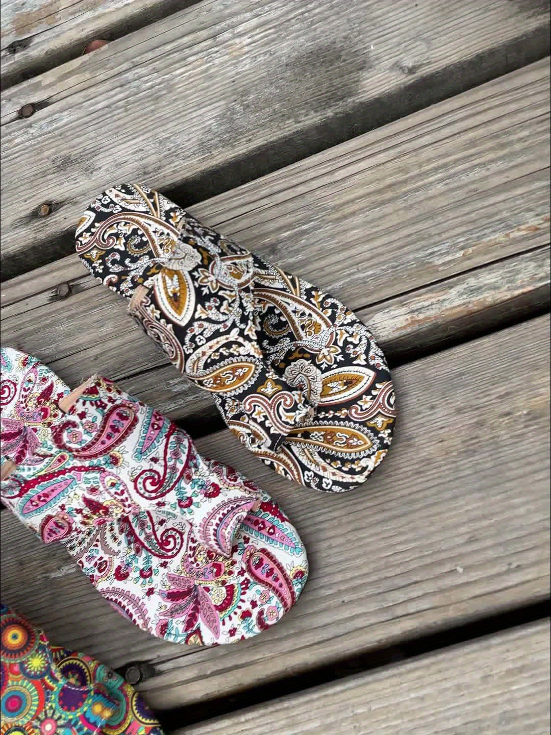 GR | Floral Flip Flops for Women
