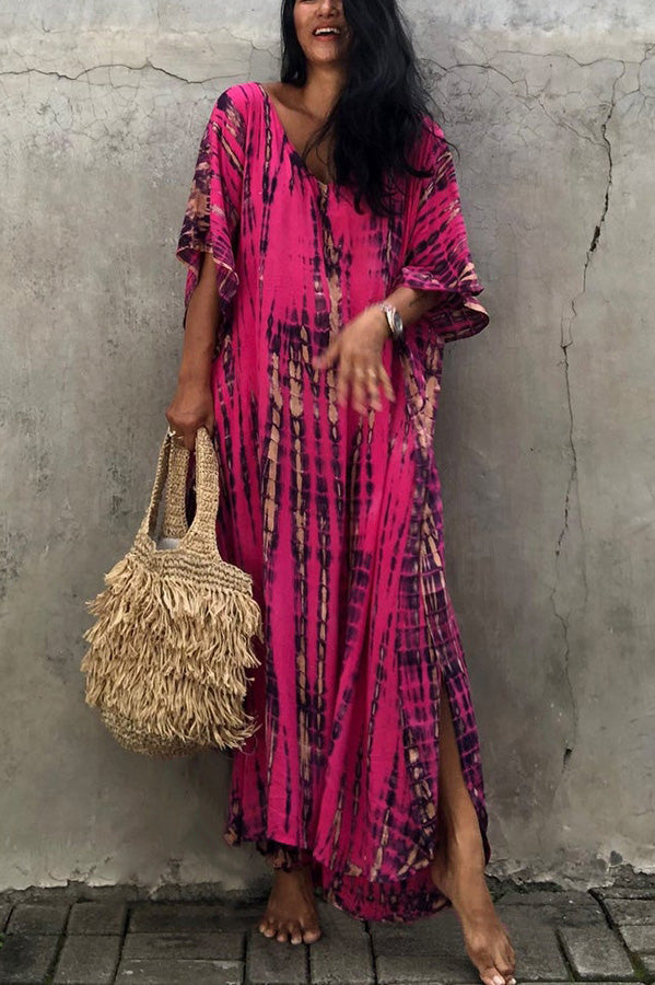 GR Freely – Lockeres Überwurfkleid im Batik-Boho-Stil