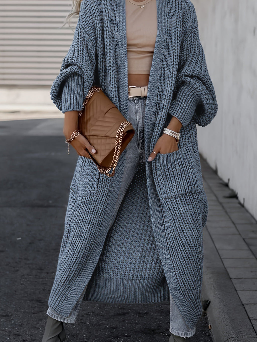 GR Wool Knit Cardigan with Pockets for Women | Perfect for Everyday Wear
