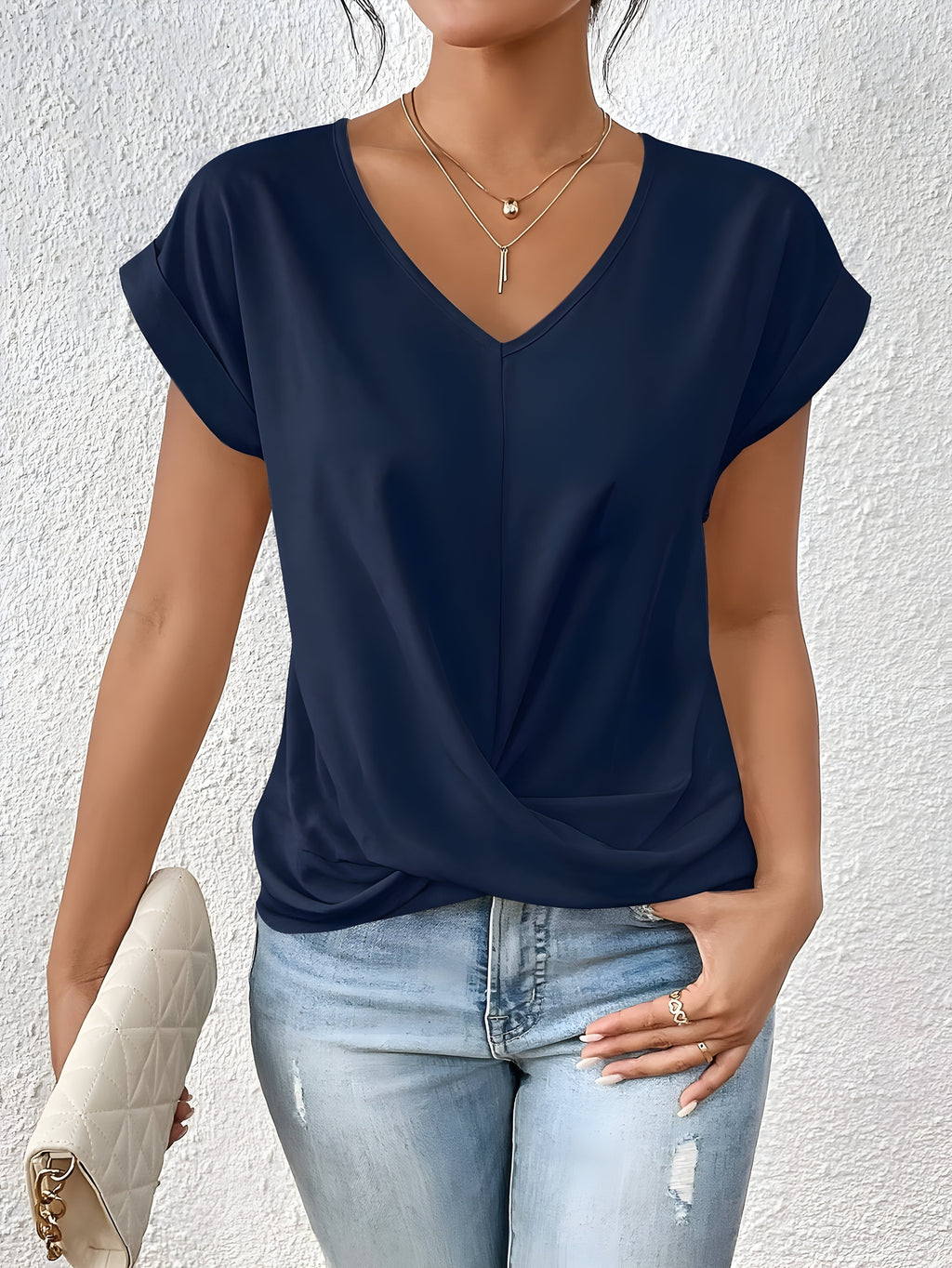 GR | Casual V-neck T-shirt