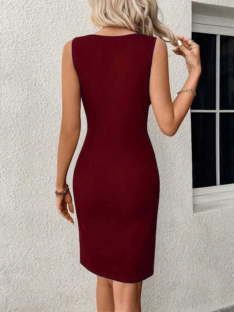 GR | Stylisches Armelloses Kleid mit Klassischem Schnitt