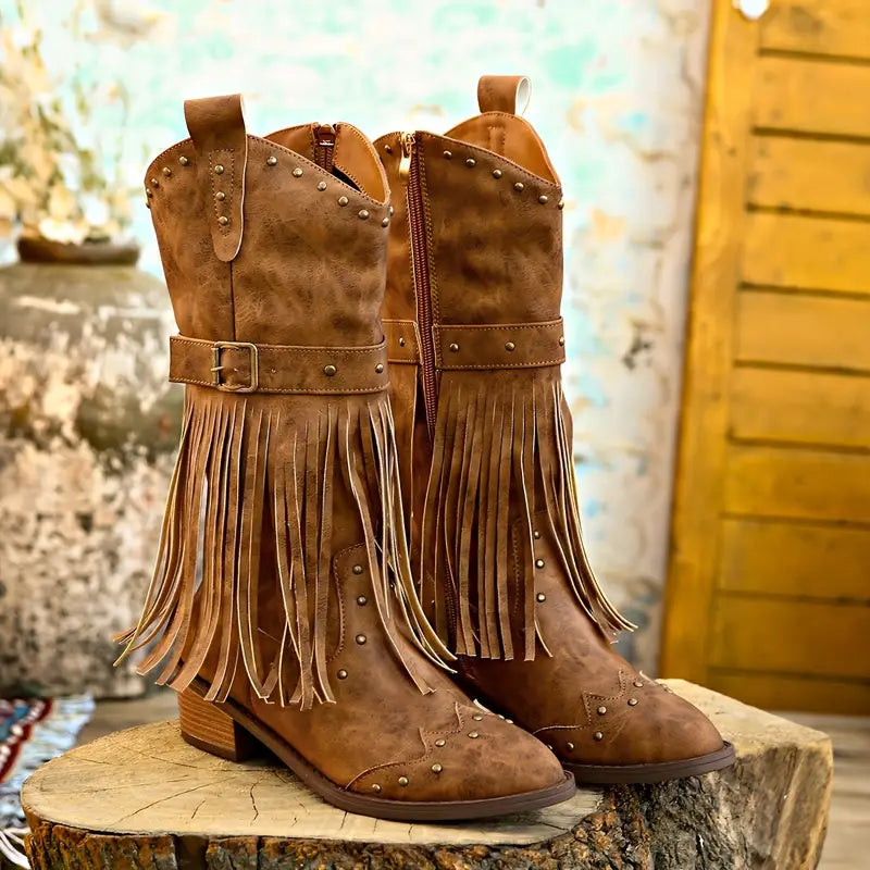 GR | Robust cowboy boots with thick heels