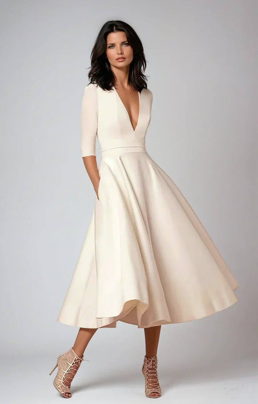 GR | Zeitloses Swingkleid Im Stil Der 60er