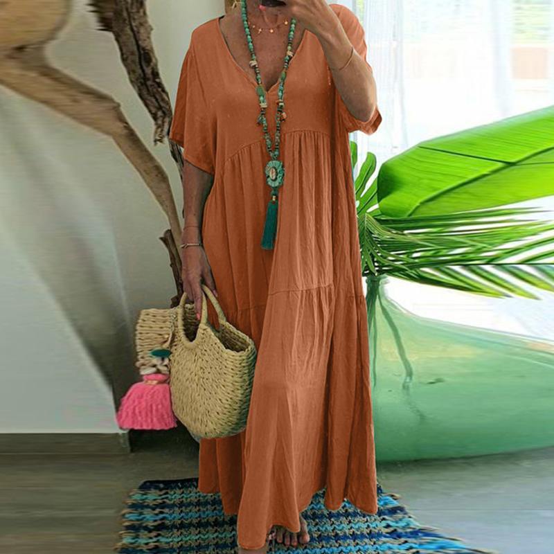 GR | Irregular Multicolored Plus Size Dress