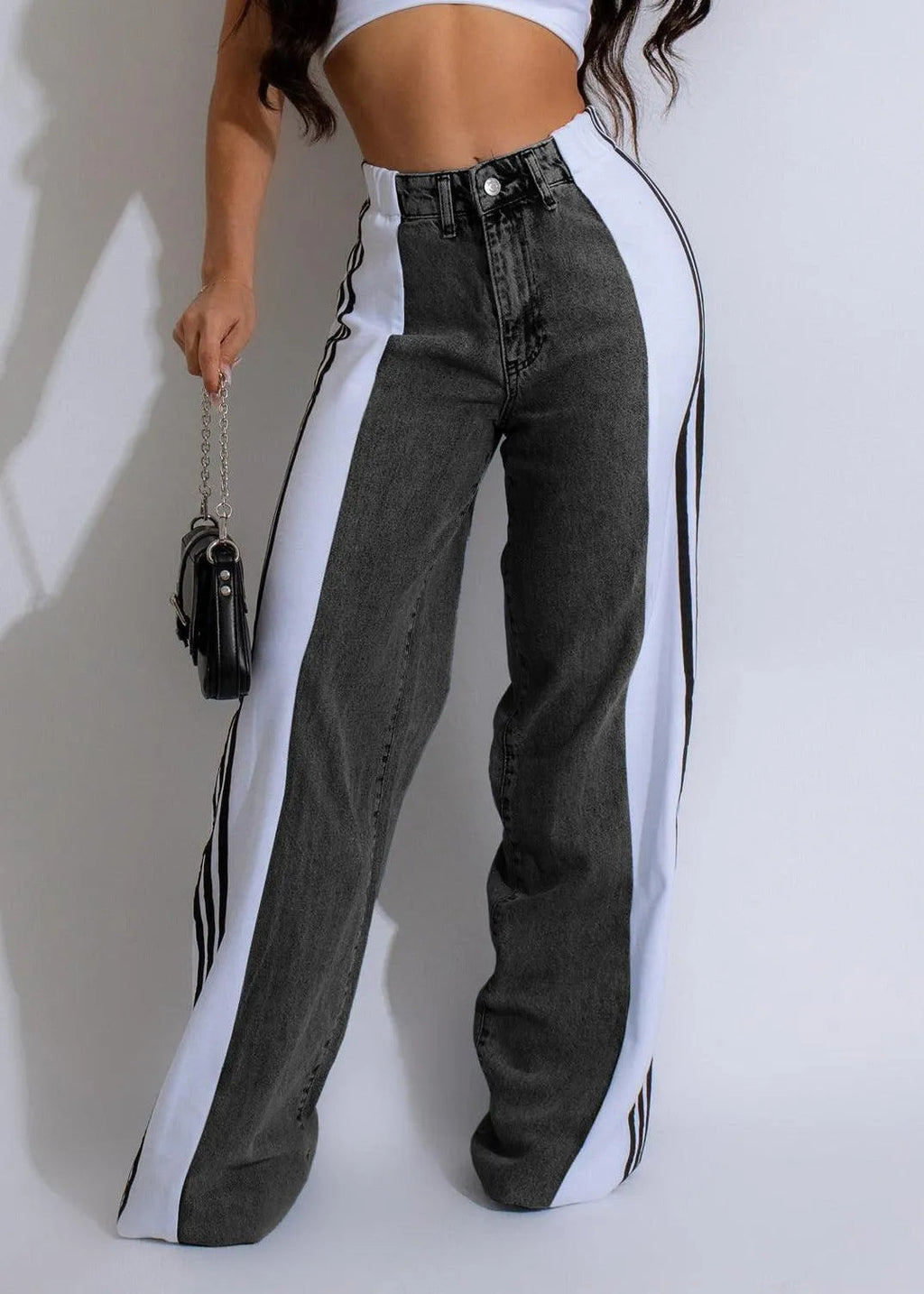 GR | Wide-leg denim trousers