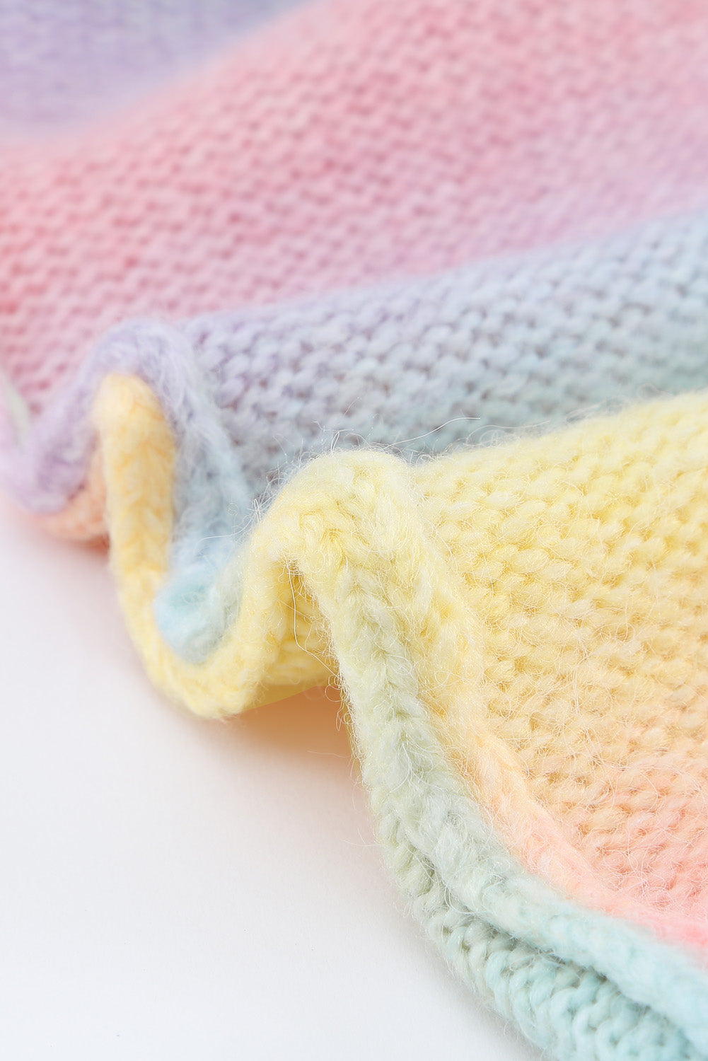 GR | Gradient Offene Vorderseite Fallendes Schulter Cardigan