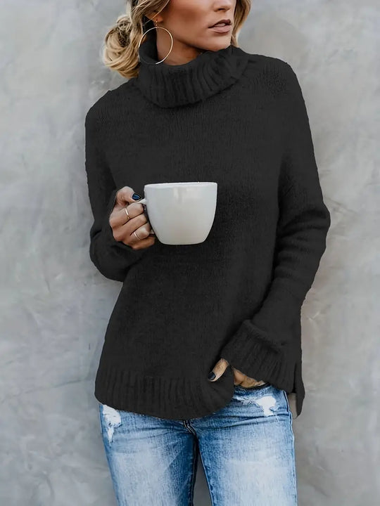 GR | Comfortable long-sleeved turtleneck sweater