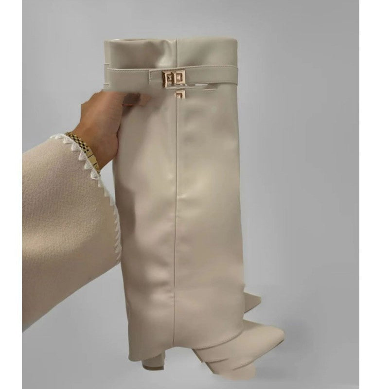 GR | Verschluss Hosen Stiefel Reiterstiefel Mittlere Wade