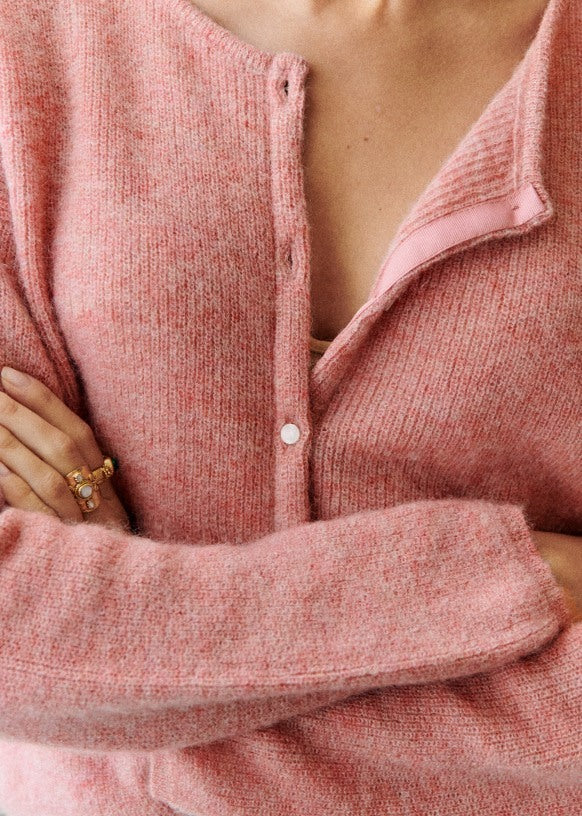 GR | Super soft chint cardigan with buttons
