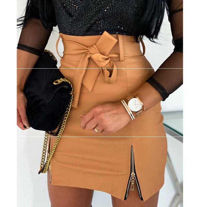 GR Leather Women's Short Mini Skirts 