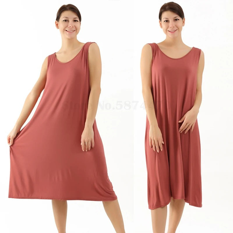 GR | Sleeveless nightgown, soft material