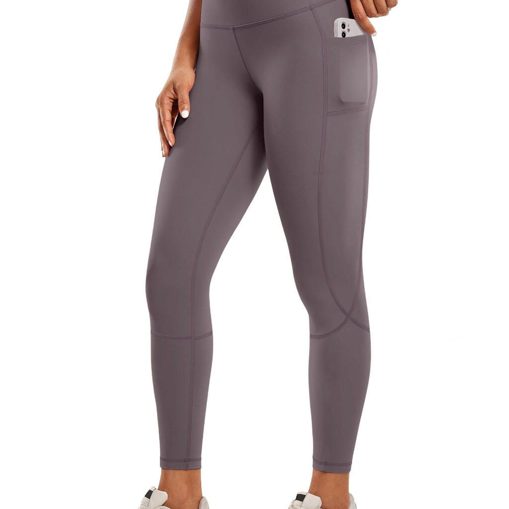 GR  | Schnell Trocknende Damen Yogalegging Mit Hohem Bund Und Tasche