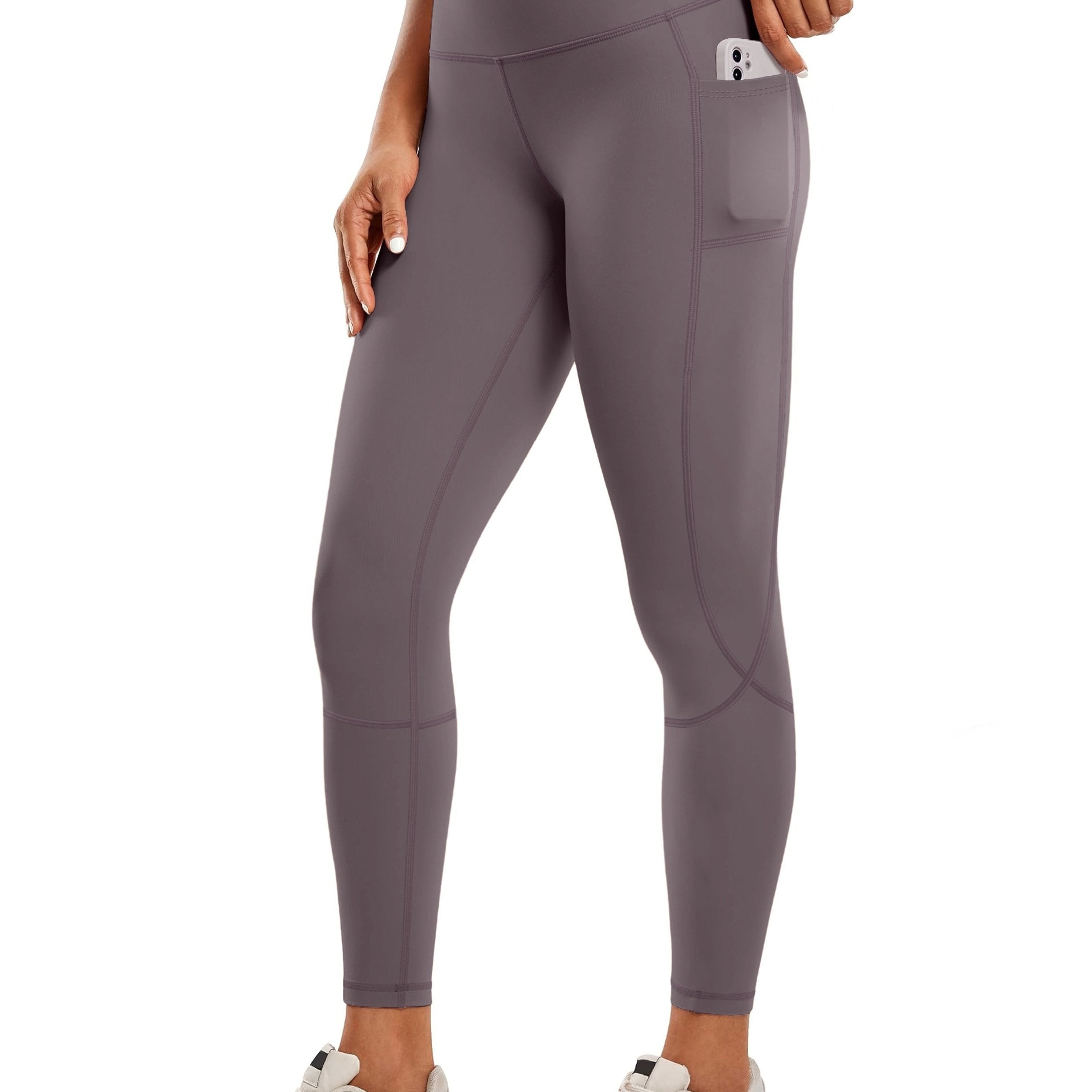 GR  | Schnell Trocknende Damen Yogalegging Mit Hohem Bund Und Tasche