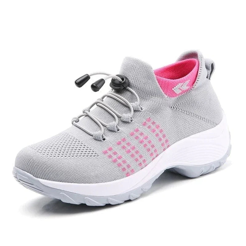 GR - Breathable Slip-On Walking Shoes for Women | Lightweight Mesh Slip-On Hiking Sneakers for Women