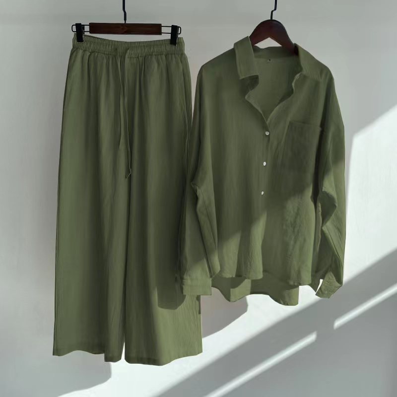 GR | Stylish Two-Piece Linen Set