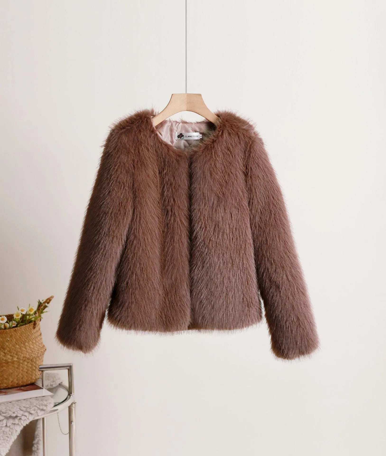 GR | Solid Color Short Coat for Women