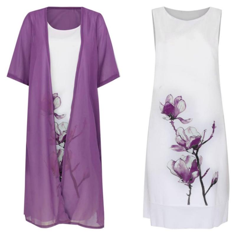 GR | Stilvolles Anzugskleid Mit Blumenmuster