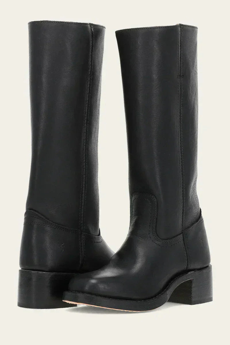 GR | Leather Long Boots for Women