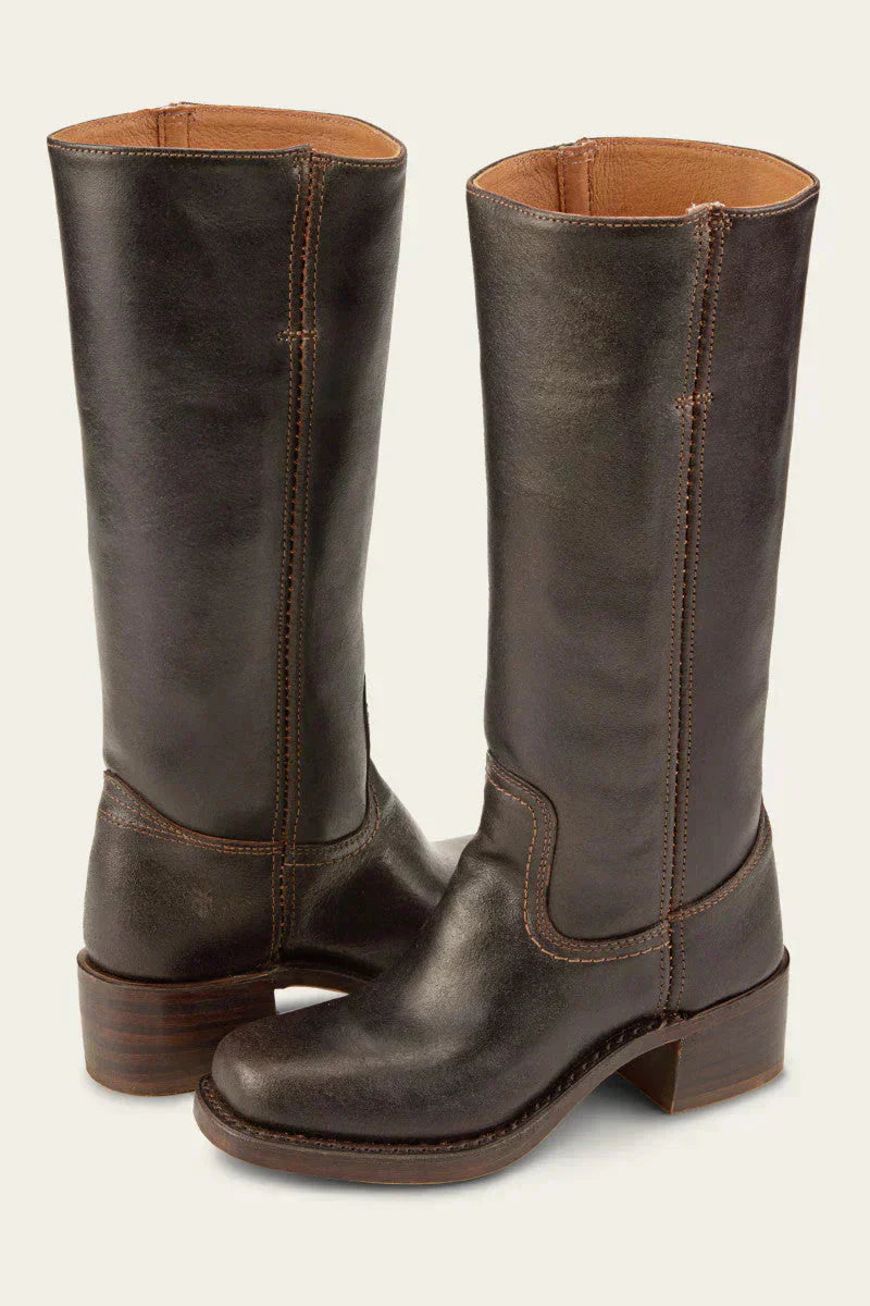 GR | Leather Long Boots for Women
